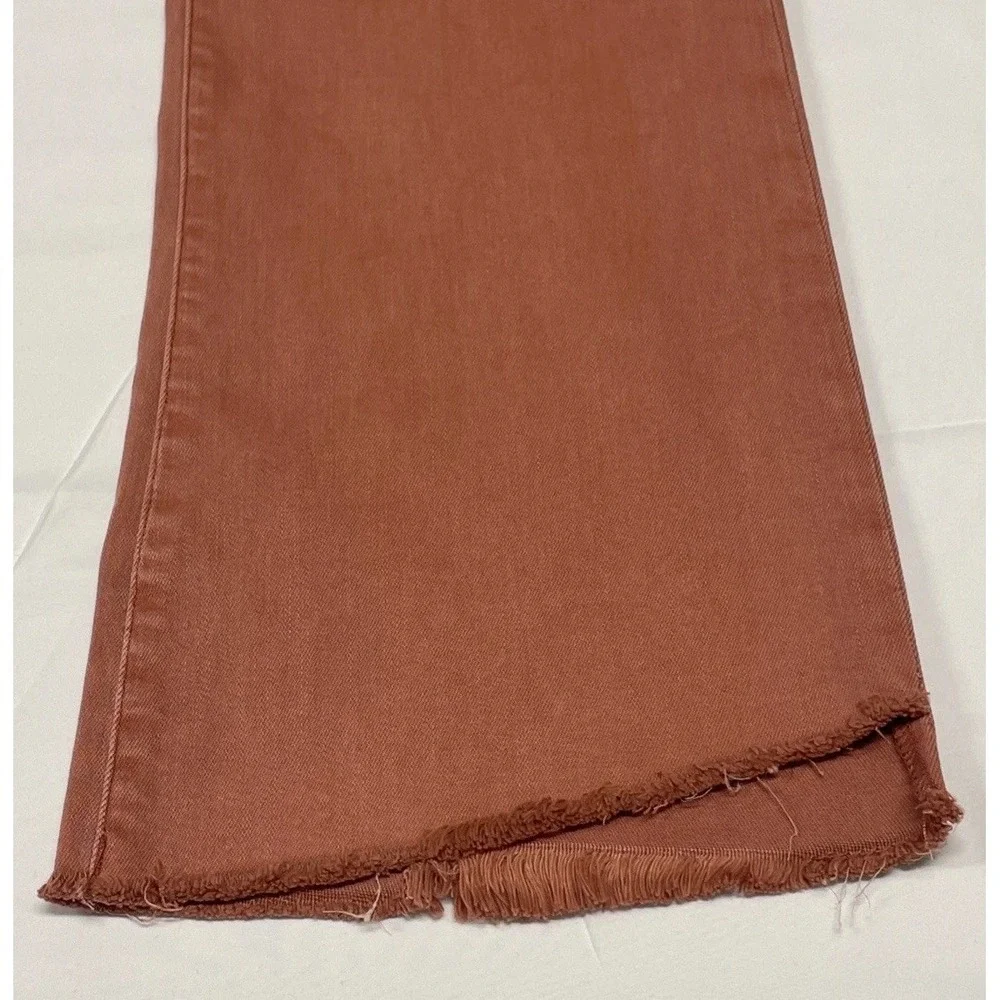 DEAR JOHN‎ JEANNE FLARE JEAN TERRACOTTA SALMON RED  WOMEN'S SIZE 30